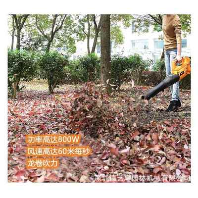 风传峰手吹机58V大功率充电提工业吹风机式马路吹树0026叶除尘鼓