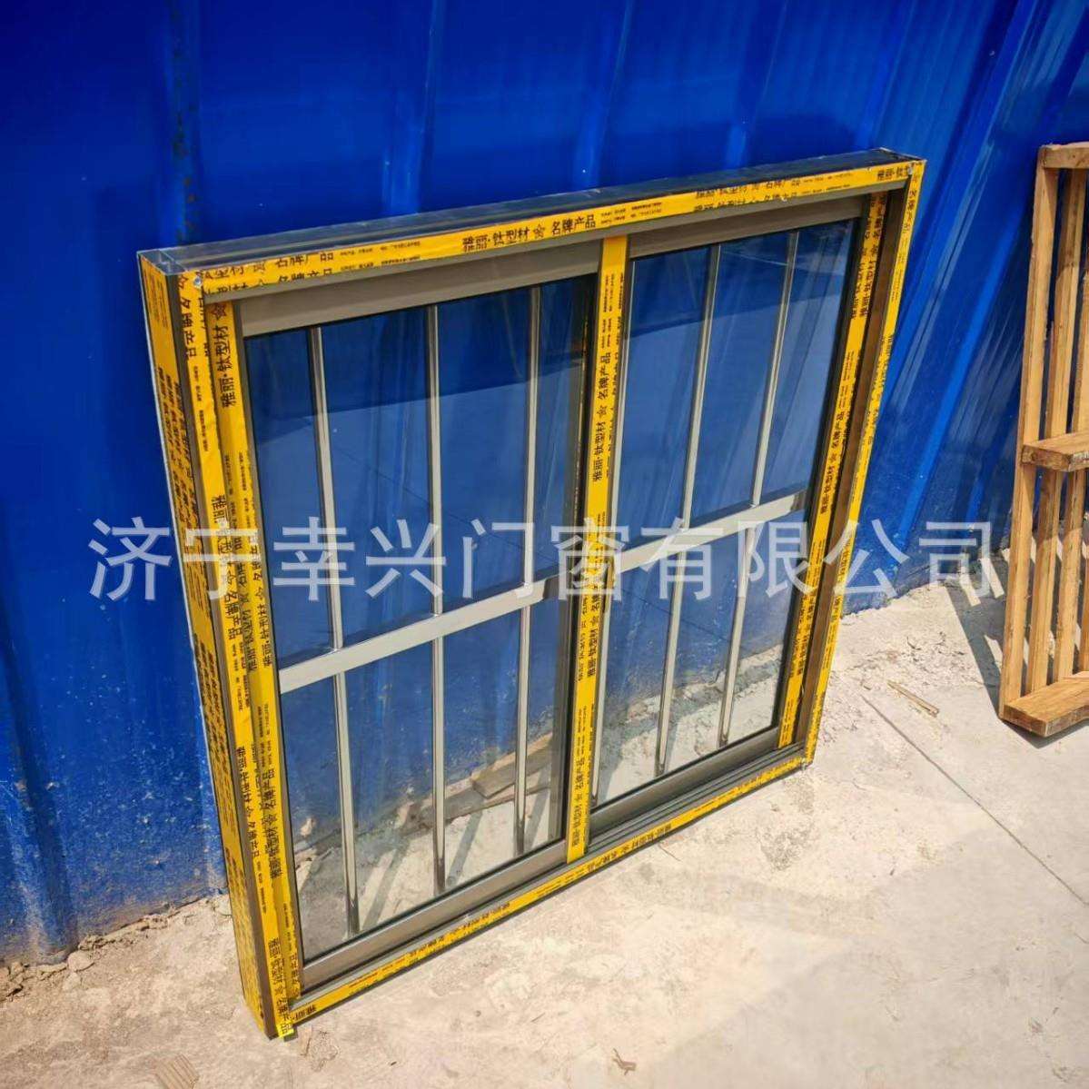 铁皮房简易铝合金窗家用推拉窗板防盗一体窗仓库厂房采光透气窗户