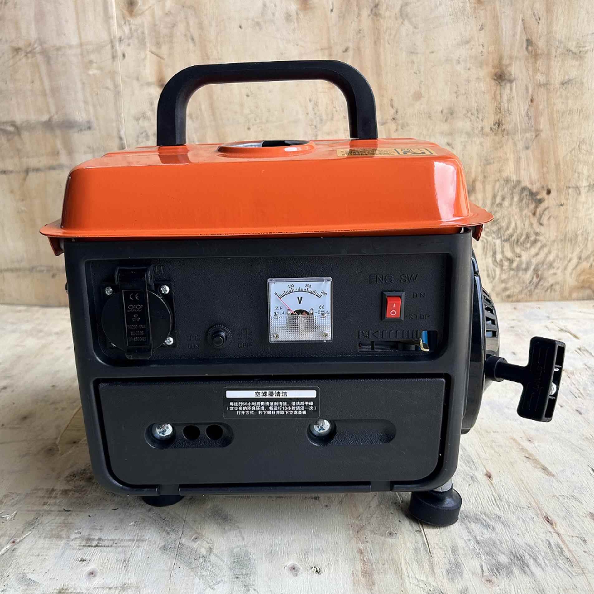 二650W手启冲程65野0/800W手提小型汽油发电机家用相单22噪0V低户