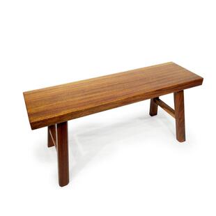 实木长条凳家用餐桌凳奥坎原木凳胡桃木长板凳巴花长方凳换鞋凳子