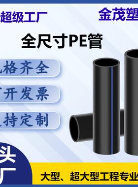 大口径pe管排水排污市政给水农村自来水改造灌溉管hdpe管
