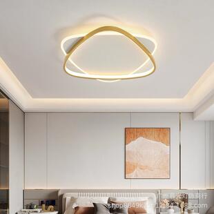 极简卧室灯现代简约创意个性 LED吸顶灯温馨浪漫北欧主卧房间灯具
