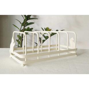 06YM猫部杂货 日系猫咪厨房铁艺归置架 盘子沥水置物架家庭整理收