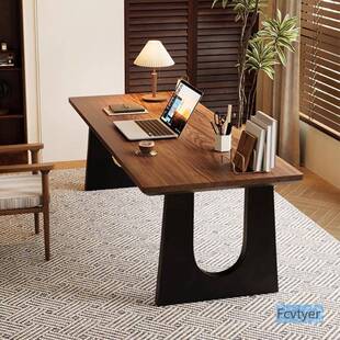 桌实木板书客古厅电脑办公书房长桌大子中风工作台LS225家用卧室