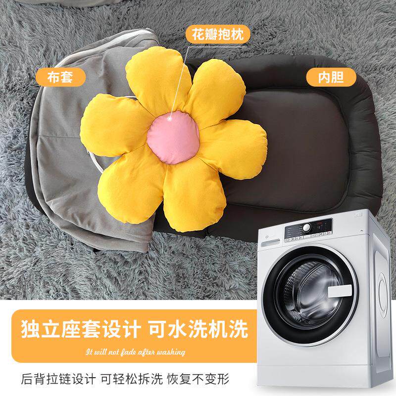 小鞠折叠人沙发折榻榻米卧室阳台飘窗叠椅护1026腰腰靠蹴一体地板