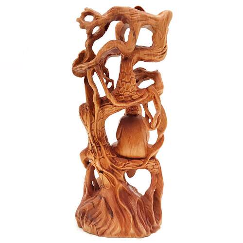 柏木树藤达摩规格15×6.5×5cm摆饰摆件客厅装饰工艺品厂家