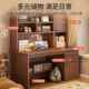 实木书ltao7963桌学生家用写字桌卧室书桌书习架学带一体书柜抽屉