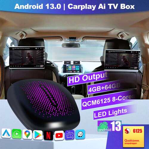 新品智能盒子carplay 高通八核 4+64GB ai box carplay转安卓系统
