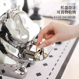 纸巾盒抽纸客厅高颜值轻奢高级感桌面餐巾纸抽创意摆件卷纸筒收纳