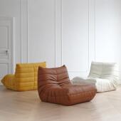 榻毛毛虫沙发现代懒简360约客人厅网红家用单人椅极简榻米阳台休