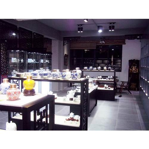 博物馆玻璃展示柜古董店铺地文物器展示台瓷古玩城装饰落wudu2017