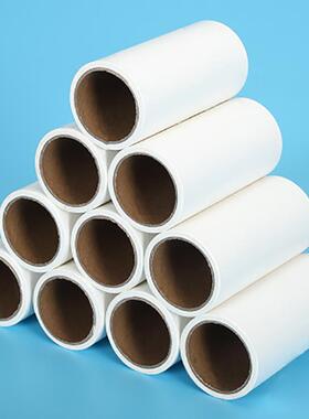 粘沾毛粘粘尘纸斜撕物毛除尘滚筒10cm器F959HT65可撕式衣服粘毛器