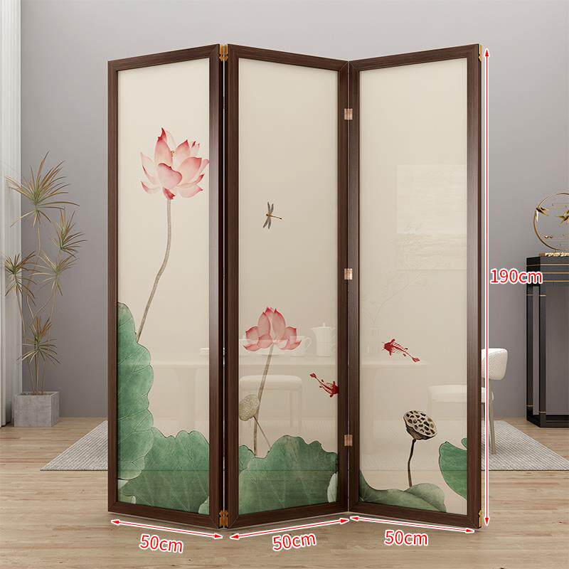 正品双实木屏风隔断玄关客厅折式叠间移动新中中国风房美容面院家