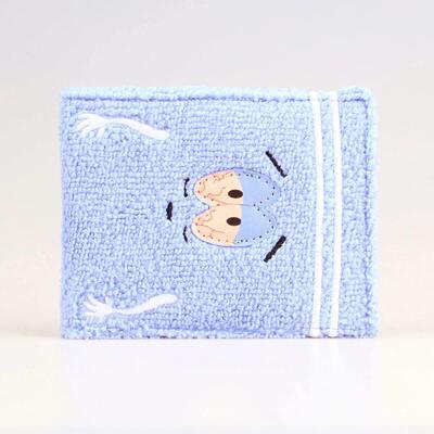 Towel cloth embroidered anime fashion wallet, designer perso