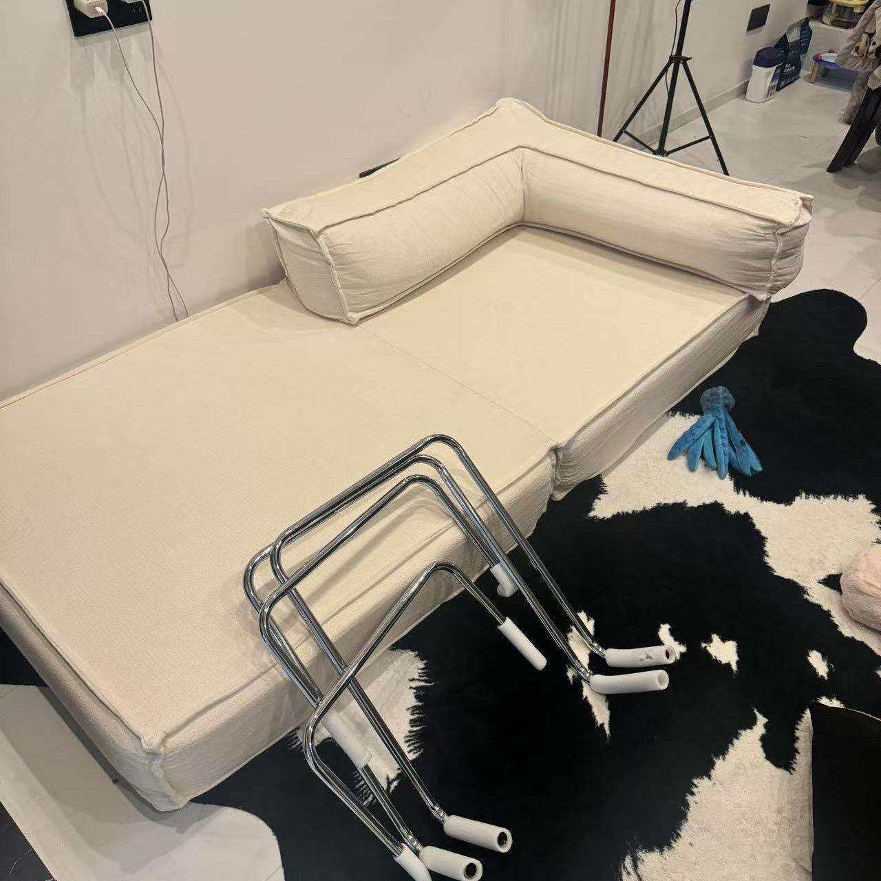 布艺沙发客厅小户型出租屋单双人压缩沙发拆洗一体两用折叠沙发床
