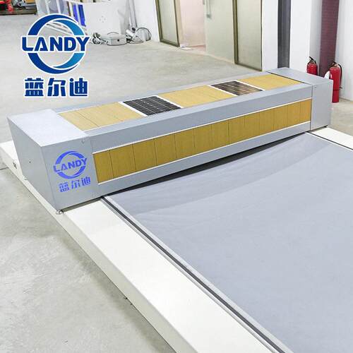 蓝尔迪滑轨式太阳能收卷机 小型泳池 PVC 盖布专用收卷器