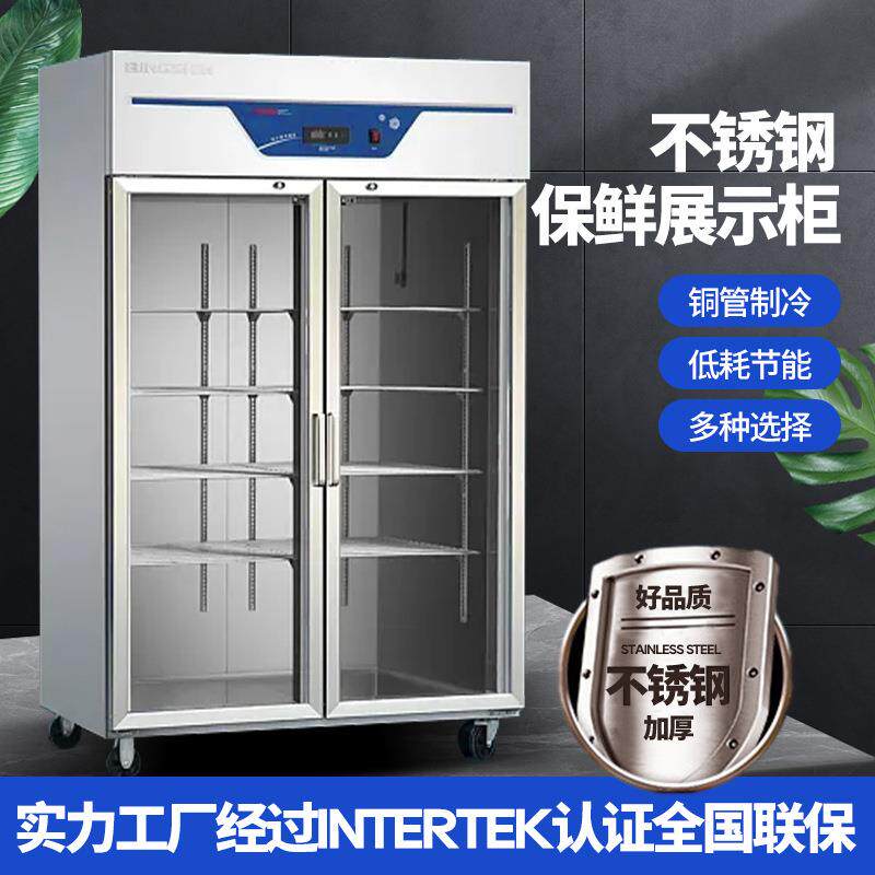 保鲜展示柜 冷藏饮料展示柜酒吧立式啤酒柜单开门双开三门保鲜柜