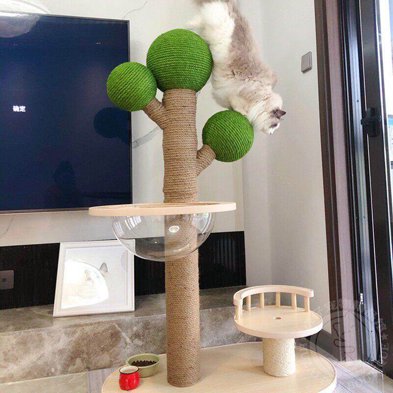 虎仔猫爬架组合仙人掌造型猫树 剑麻大型猫抓柱跳台猫窝