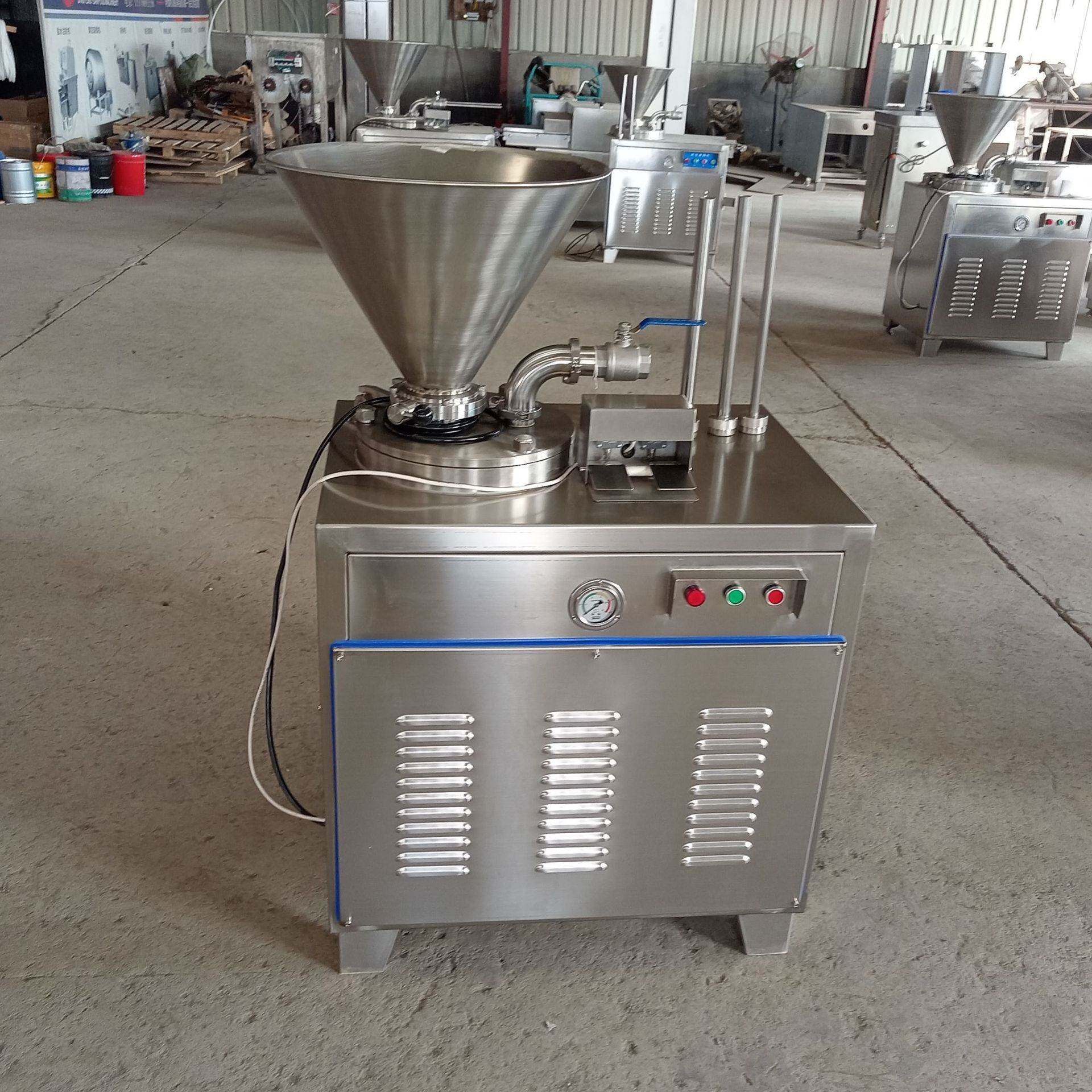 商用全自动液压灌肠机红肠香肠血肠肉肠灌肠设备不锈钢灌肠机厂家