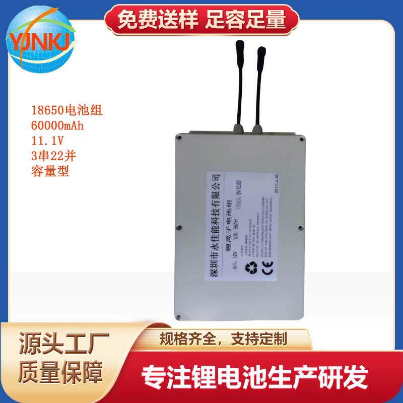 18650锂电池 12v大容量60Ah带防水盒控制器 户外便携式应急电源