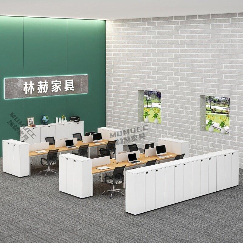 办公室矮柜文件柜资料储物边柜简约现代隔断柜档案花槽柜带锁木质