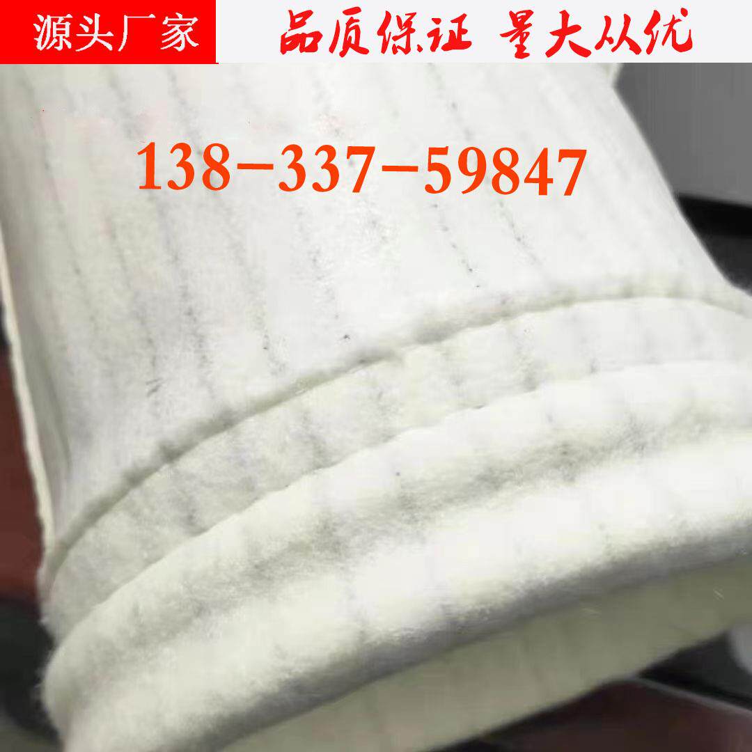 除尘布袋防静电聚酯纤维针刺毡滤袋骨架高温防尘脉冲阻燃覆膜三防