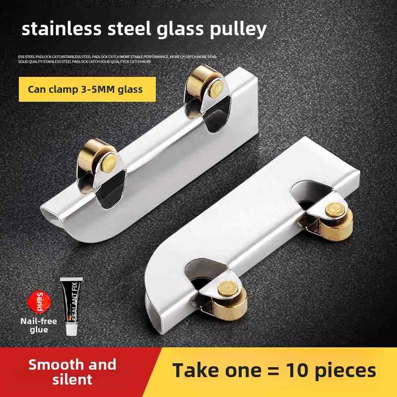 展示柜玻璃滑动门滑轮铝合金滑动门轨道轮5mm玻璃轮山形玻璃导向,五金/工具,滑轮,淘宝优惠券,粉丝福利购,淘宝优惠卷