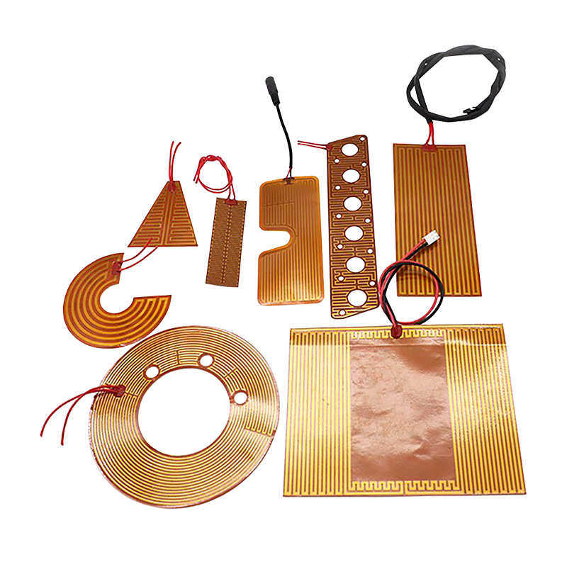 PI加热膜加热片12V24V发热片电热膜美容3D打印机聚酰亚胺电热膜