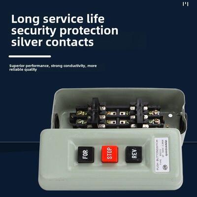 电源卡扣开关Bs-315卡扣开关按钮3P 500V 2.2Kw反向停止开关