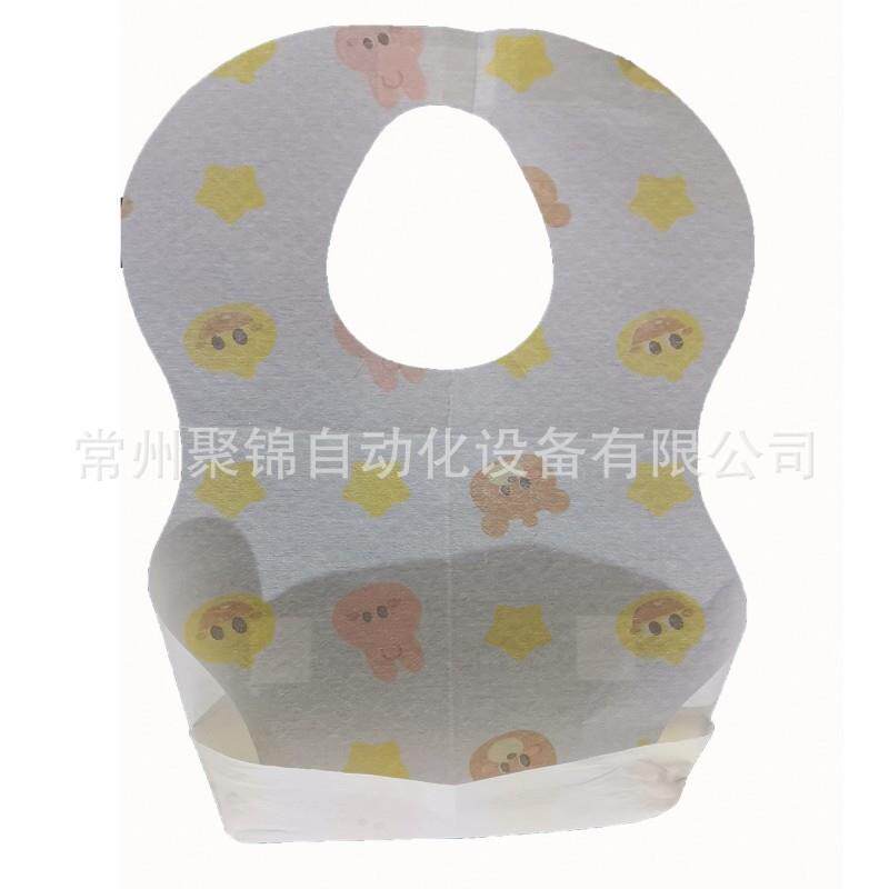 婴儿围兜机自动化设备一次性口水巾折叠机带背胶随意贴尺寸可调