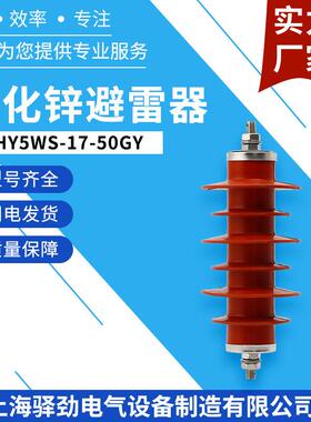 HY5WS-17-50GY硅橡胶避雷器10KV高原型户外氧化锌避雷器防护
