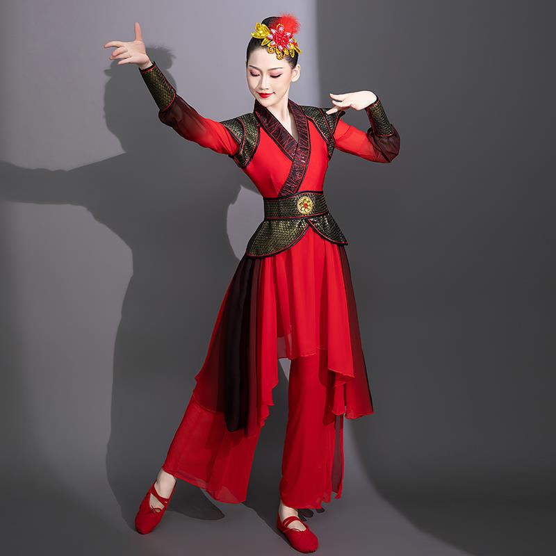 正品打出鼓服歌演服女中装国风威风锣鼓队腰鼓水鼓舞蹈秧服装古侠