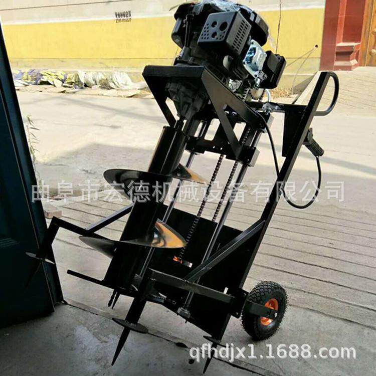 汽油挖坑机地钻钻头 便携式打孔种植树机 大功率地面打洞挖穴机