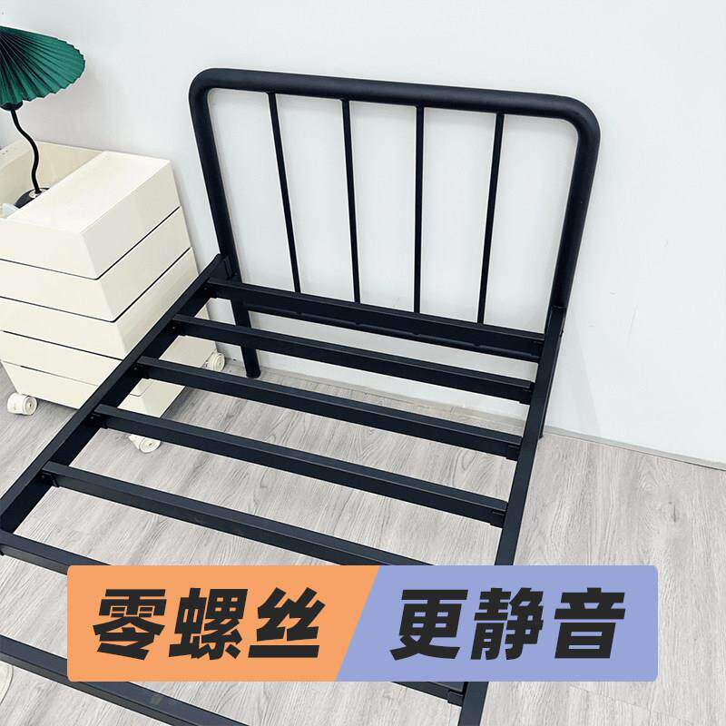 弘玮1米铁艺床加粗加厚1.35米60cm拼接加边床90cm单人床80cm小床