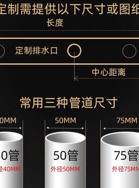 德国莱博生j5425勒偏芯长地钢漏防臭卫间淋浴房长方形条304不锈68