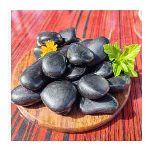 别水墅园林 厂家东直供族鱼缸造景石 广天然白STD色鹅卵3石 5cm