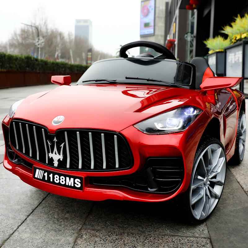 高档婴儿童电动车轮汽车双人可坐人3带遥控宝大6岁四小孩宝充电玩