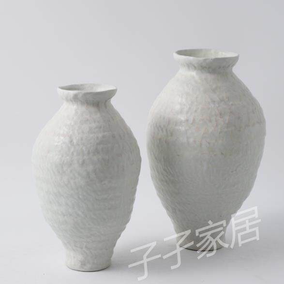 2025新款家居艺术陶瓷花瓶适配家居软装创意独特纹理花瓶