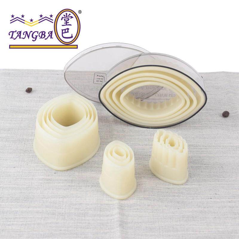 堂巴 香脆叶子饼干印模 橄榄形尼龙切模 光级牙级 船形饼底印模AI