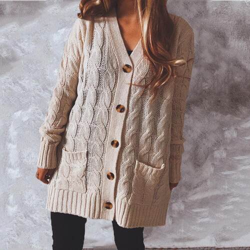 Single thick Fried Dough Twists pocket long sleeve
