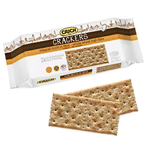 Crich, Crackers Whole Wheat 250g 意大利可意奇全麦苏梳打饼干