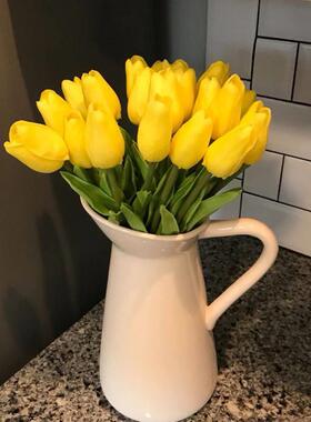 5/10Pcs Tulips Artificial Flower PU Real Touch Tulip Bouquet