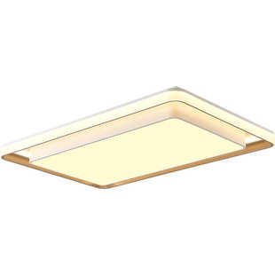 简约现代平板客厅吸顶灯正方圆形卧室灯全屋灯具LED三色变光灯具