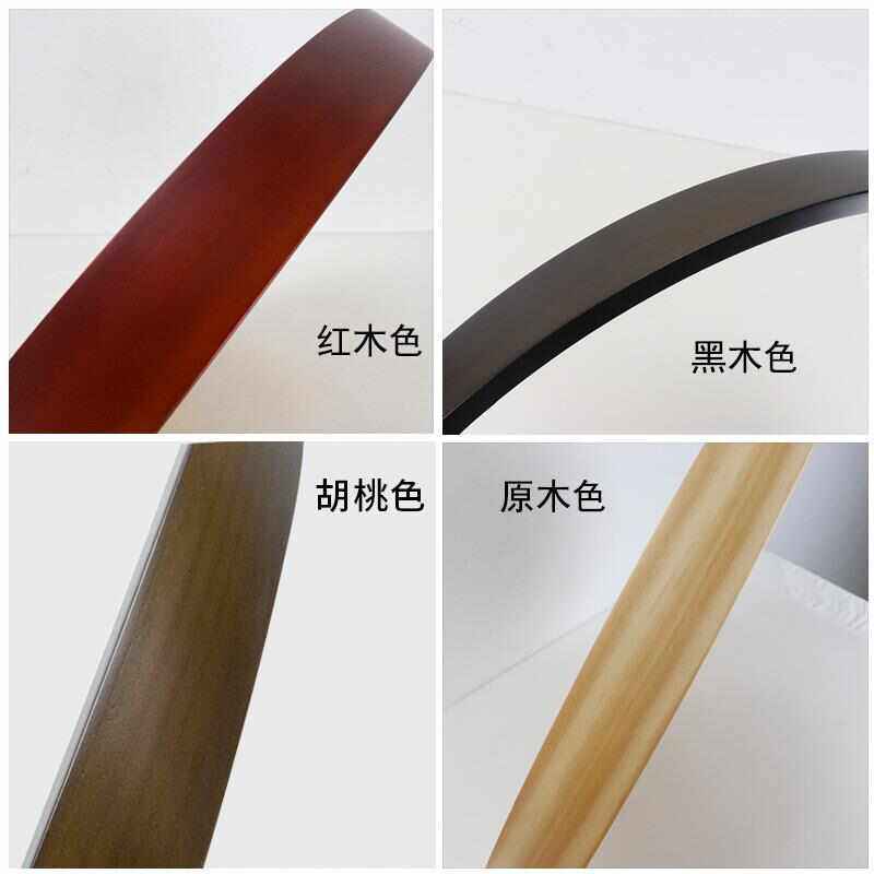 批发纯实木圆形画框原木边框挂墙新中式木框架玄关装饰十字绣装裱