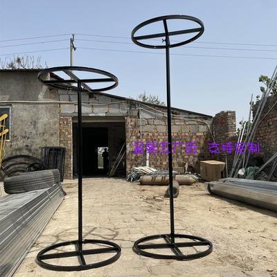 V3FP婚庆铁艺道具线帘圆环伸缩架子铁艺珍珠花环路引舞台背景装饰