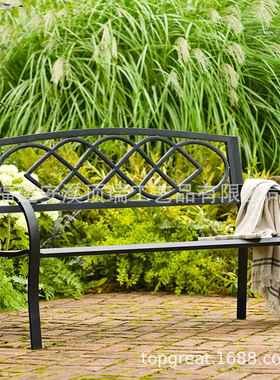 子直MJK销简约铁艺椅室内双人沙发靠背阳台休闲躺椅长庭院露台椅