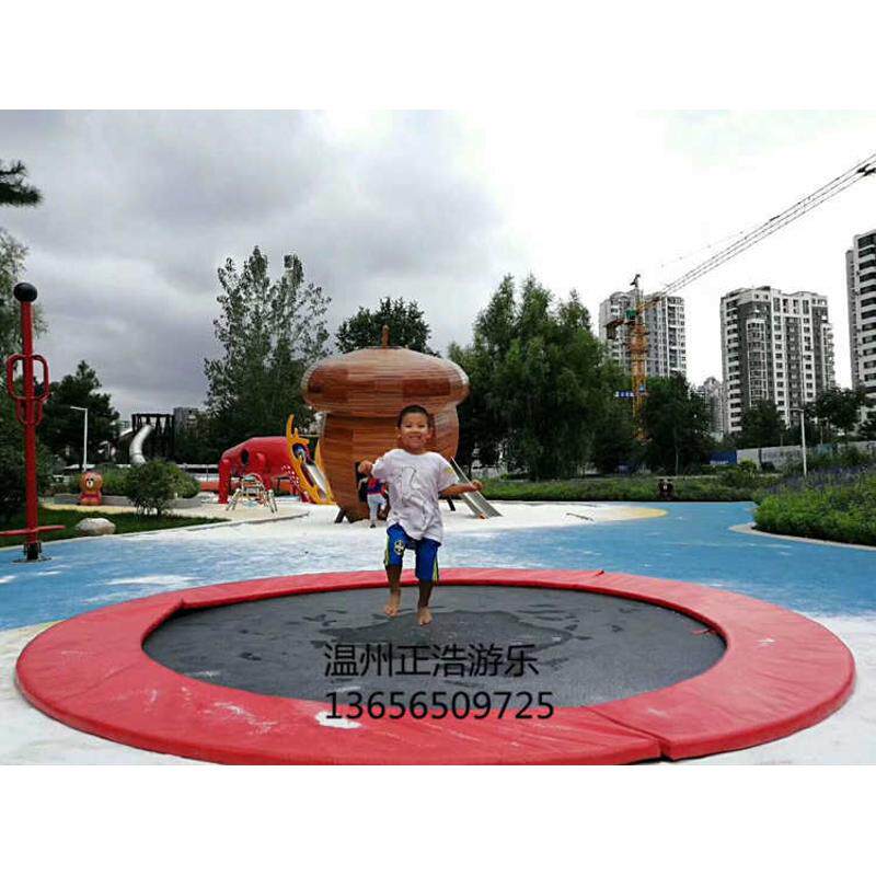 户外埋地蹦床幼儿园儿童成人地面蹦床弹跳蹦蹦床景区公园圆形蹦床
