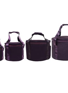 水晶包6-1英寸佛音袋钵4包紫色带内胆手提钵钵颂ZXC钵包音乐碗包