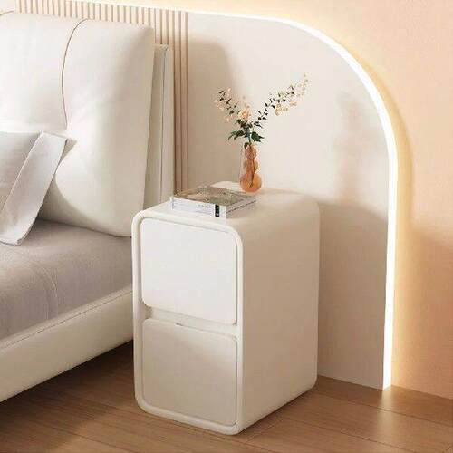Solid Wood Bedside Table with Drawers Side Table for