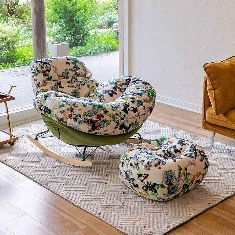 闲沙阳发摇摇轻奢躺椅家用蜗休牛DD101863台单人椅懒人摇客厅椅子